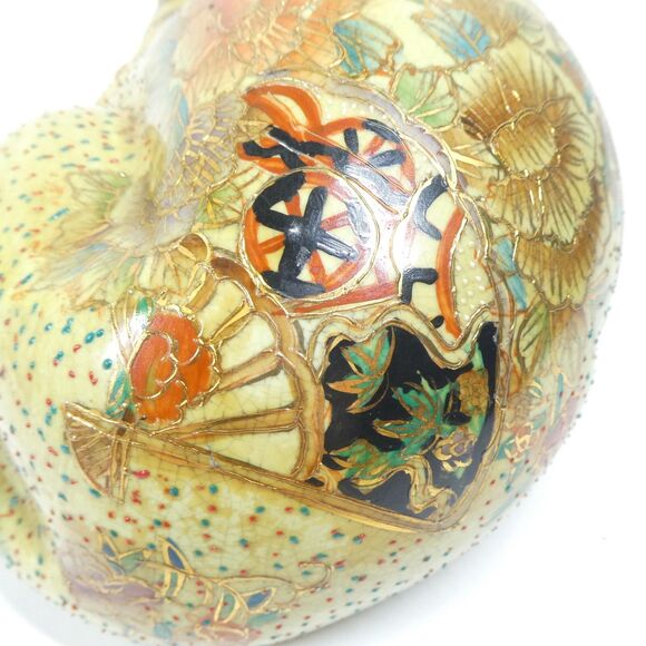 Royal Satsuma Japanese Porcelain Cat Figurine Sculpture 10" Vintage Handpainted - Picture 5 of 12